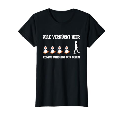Witzige Pinguin Spruch Kleidung Damen T-Shirt Schwarz XS V-Ausschnitt Halbarm Klassisch Text Pinguine Humorvoll Witzige Pinguin Spruch Kleidung Damen T-Shirt Schwarz XS V-Ausschnitt Halbarm Klassisch Text Pinguine Humorvoll von Witzige Pinguin Spruch Kleidung