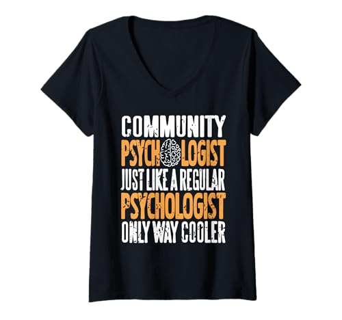 Damen Gemeinschaftspsychologe Cooler Spruch T-Shirt mit V-Ausschnitt Damen Gemeinschaftspsychologe Cooler Spruch T-Shirt mit V-Ausschnitt von Witzige Psychotherapie Geschenke