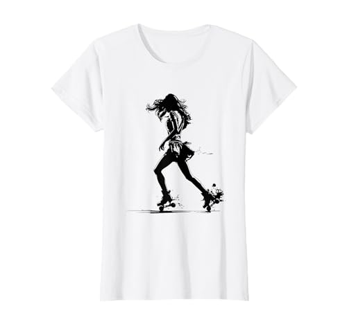 Rollschuh Mädchen Rollkunstlauf für Mädchen T-Shirt Rollschuh Mädchen Rollkunstlauf für Mädchen T-Shirt von Witzige Rollsport Grafik T-Shirts
