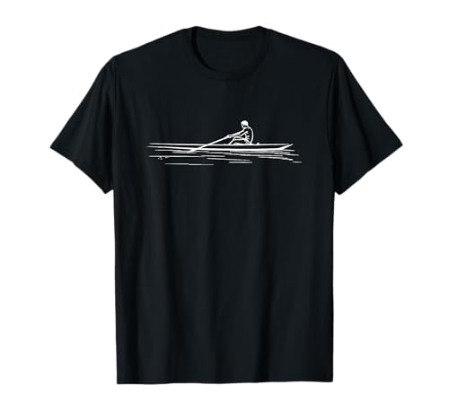 Ruderer Zeichnung Ruderwettbewerb für Jungen T-Shirt Ruderer Zeichnung Ruderwettbewerb für Jungen T-Shirt von Witzige Rudern Grafik Shirts für Jungen