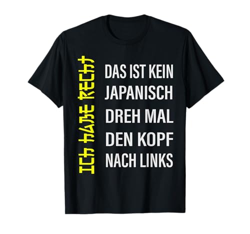 Lustiges Ich Habe Recht Design Herren Damen Lustig T-Shirt Lustiges Ich Habe Recht Design Herren Damen Lustig T-Shirt von Witzige Sarkasmus Geschenke für Männer Frauen