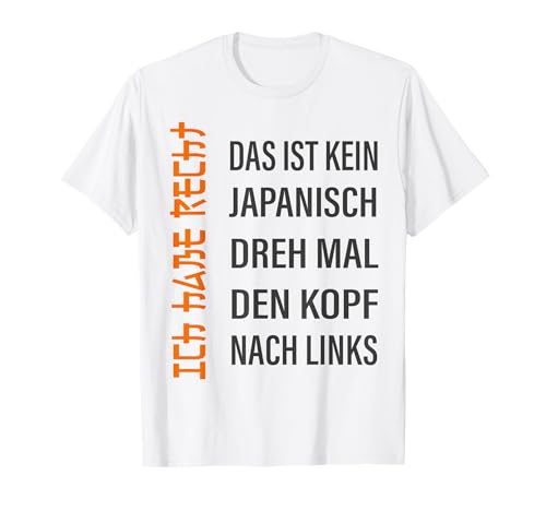 Lustiges Ich Habe Recht Design Herren Damen Lustig T-Shirt Lustiges Ich Habe Recht Design Herren Damen Lustig T-Shirt von Witzige Sarkasmus Geschenke für Männer Frauen
