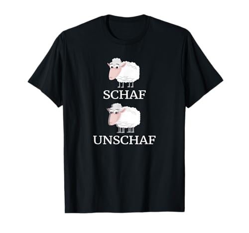 Lustiges Schaf Unschaf Spruch Wortwitz T-Shirt Lustiges Schaf Unschaf Spruch Wortwitz T-Shirt von Witzige Schafe Geschenke