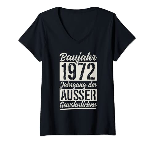 Damen 50. Geburtstag 50 Jahre Alt Geboren Jahrgang 1972 Oldtimer T-Shirt mit V-Ausschnitt Damen 50. Geburtstag 50 Jahre Alt Geboren Jahrgang 1972 Oldtimer T-Shirt mit V-Ausschnitt von Witzige Sprüche Geschenke Zum Geburtstag