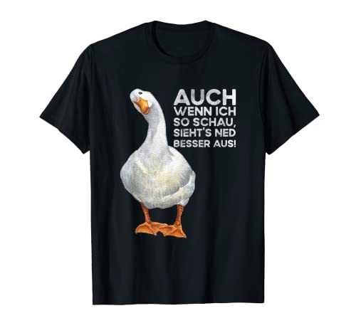 Lachen Gänse Spaß Frauen Männer Kinder Deko Frech Lustiges T-Shirt Lachen Gänse Spaß Frauen Männer Kinder Deko Frech Lustiges T-Shirt von Witzige Sprüche Humor Ironie Damen Herren Gans Fun