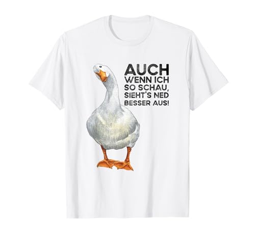 Lachen Gänse Spaß Frauen Männer Kinder Deko Frech Lustiges T-Shirt Lachen Gänse Spaß Frauen Männer Kinder Deko Frech Lustiges T-Shirt von Witzige Sprüche Humor Ironie Damen Herren Gans Fun