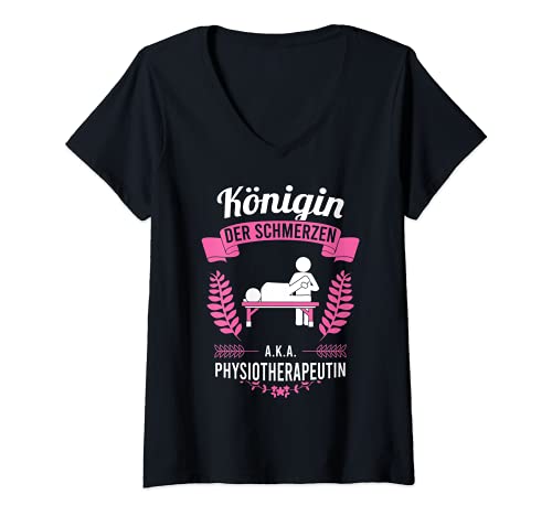 Damen Physiotherapeutin Physio lustiger Spruch Physiotherapie T-Shirt mit V-Ausschnitt Damen Physiotherapeutin Physio lustiger Spruch Physiotherapie T-Shirt mit V-Ausschnitt von Witzige Sprüche für Physio und Krankengymnastik