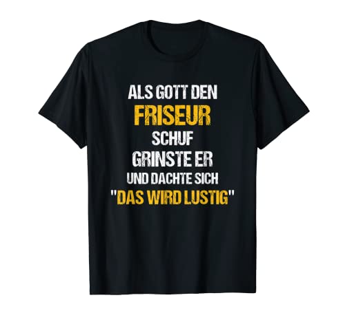 Herren FRISEUR TShirt Lustig Spruch Männer Witzig Sprüche T-Shirt von Witzige Sprüche & Lustige Motive