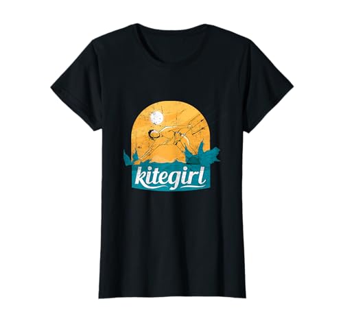 Kite Girl mit Kiteboard - Kitesurfen Kiten Wassersport T-Shirt Kite Girl mit Kiteboard - Kitesurfen Kiten Wassersport T-Shirt von Witzige Surfer und Kiteboarding Designs