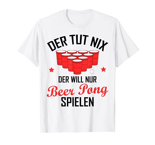 Herren Lustiger Spruch Bier Pong Beer Pong Party Outfit Männer T-Shirt Herren Lustiger Spruch Bier Pong Beer Pong Party Outfit Männer T-Shirt von Witzige Trinkspiele Geschenkideen