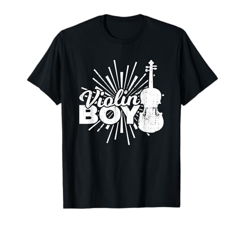 Junge der Geige spielt Geiger Violine Jungs T-Shirt Junge der Geige spielt Geiger Violine Jungs T-Shirt von Witzige Violine Designs für Geigenliebhaber