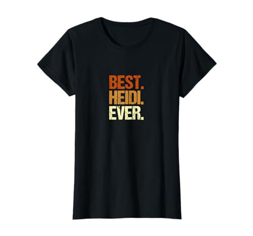 Witzige Vornamen Sprüche - Lustige Frauen Motive HEIDI T-Shirt Name Vorname Best Ever Spruch lustig Name T-Shirt Damen Schwarz X-Small Klassische Passform Kurzarm Geburtstag Witzige Vornamen Sprüche - Lustige Frauen Motive HEIDI T-Shirt Name Vorname Best Ever Spruch lustig Name T-Shirt Damen Schwarz X-Small Klassische Passform Kurzarm Geburtstag von Witzige Vornamen Sprüche - Lustige Frauen Motive