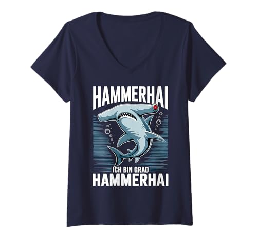 Damen Lustig Kiffer Meme Hammerhai Spruch Marihuana Weed Cannabis T-Shirt mit V-Ausschnitt Damen Lustig Kiffer Meme Hammerhai Spruch Marihuana Weed Cannabis T-Shirt mit V-Ausschnitt von Witzige Weed Sprüche - Hanf Cannabis Marihuana
