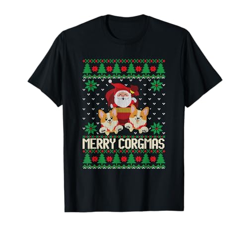 Witzige Weihnachten und Xmas Designs Ugly Christmas Merry Corgmas Corgi Hund Tannenbaum Unisex Kinder und Erwachsene T-Shirt Schwarz Klein Kurzarm Witzige Weihnachten und Xmas Designs Ugly Christmas Merry Corgmas Corgi Hund Tannenbaum Unisex Kinder und Erwachsene T-Shirt Schwarz Klein Kurzarm von Witzige Weihnachten und Xmas Designs