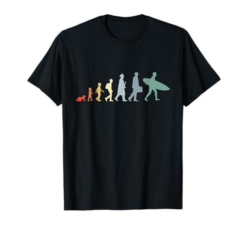 Kind zum Surfer Evolution Surfer Surfgebiet T-Shirt Kind zum Surfer Evolution Surfer Surfgebiet T-Shirt von Witzige Wellenreiten Grafik T-Shirts