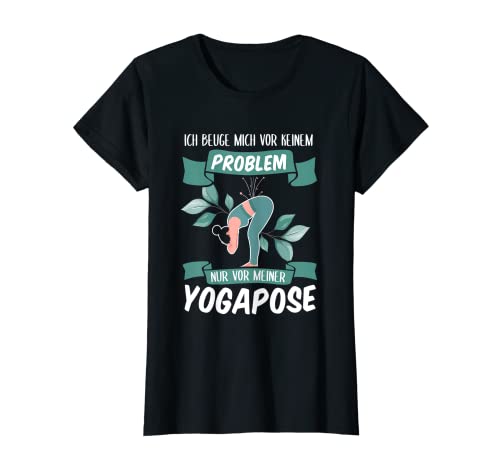 Damen Lustiges Yoga Training Sport Hobby Spruch Design T-Shirt von Witzige Yoga Geschenkideen und Sprüche