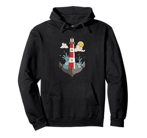 Bunter Wasserturm mit Anker Kunst für Herren Damen Kinder Pullover Hoodie Bunter Wasserturm mit Anker Kunst für Herren Damen Kinder Pullover Hoodie von Witzige lustige Comic, Manga Bäume Blätter Designs
