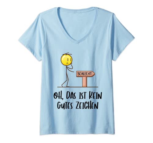 Damen Funny Sprüche Fun Coole Männer Witzige Spruch Herren Spruch T-Shirt mit V-Ausschnitt von Witzige und Lustige Sprüche