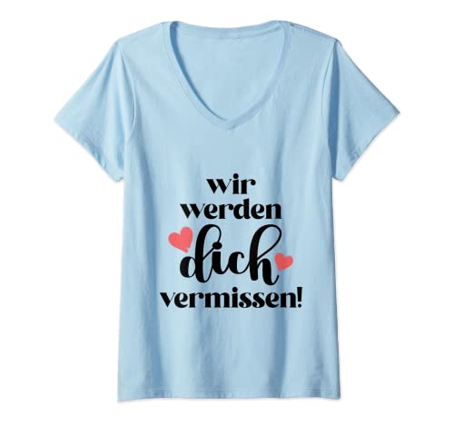 Damen Jobwechsel Spruch Geschenk Kollegin Abschiedsgeschenk Neuer T-Shirt mit V-Ausschnitt von Witzige und Lustige Sprüche