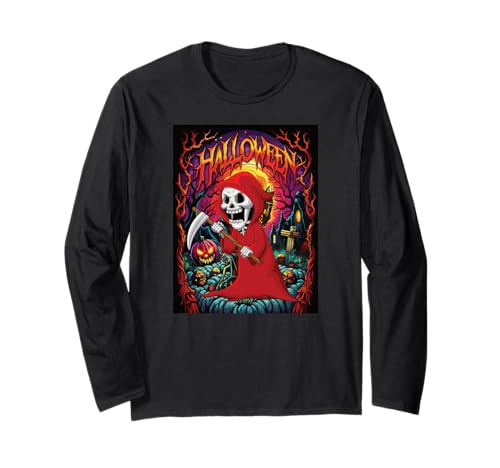 Sensenmann Halloween Kostüm Kinder lustiges Party Grusel Langarmshirt Sensenmann Halloween Kostüm Kinder lustiges Party Grusel Langarmshirt von Witzigee Halloween Kinder Party Kostüm Deko Jungs
