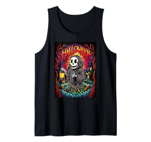 Sensenmann Halloween Kostüm Kinder lustiges Party Grusel Tank Top Sensenmann Halloween Kostüm Kinder lustiges Party Grusel Tank Top von Witzigee Halloween Kinder Party Kostüm Deko Jungs