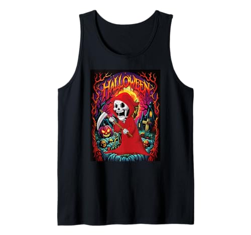 Sensenmann Halloween Kostüm Kinder lustiges Party Grusel Tank Top Sensenmann Halloween Kostüm Kinder lustiges Party Grusel Tank Top von Witzigee Halloween Kinder Party Kostüm Deko Jungs