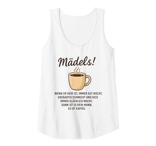 Damen Lustiges Kaffee Design für Damen Kaffeetrinkerin Büro Humor Tank Top von Witziges Kaffeeklatsch Spruch Outfit für Frauen