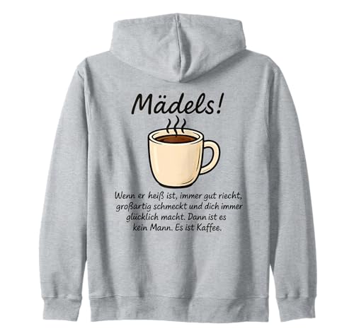 Lustiges Kaffee Design für Damen Kaffeetrinkerin Büro Humor Kapuzenjacke von Witziges Kaffeeklatsch Spruch Outfit für Frauen