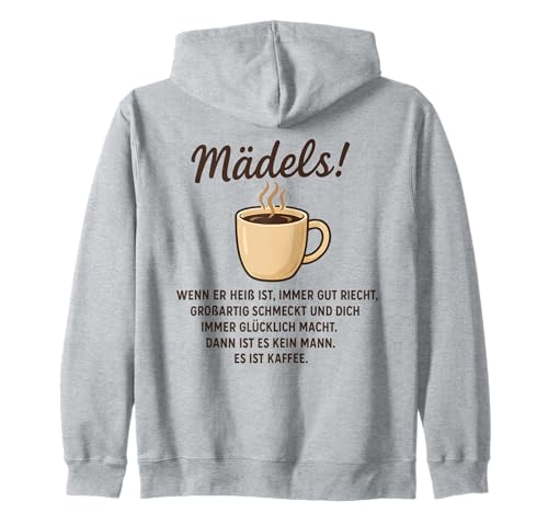 Lustiges Kaffee Design für Damen Kaffeetrinkerin Büro Humor Kapuzenjacke von Witziges Kaffeeklatsch Spruch Outfit für Frauen
