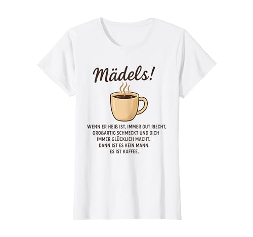 Lustiges Kaffee Design für Damen Kaffeetrinkerin Büro Humor T-Shirt von Witziges Kaffeeklatsch Spruch Outfit für Frauen