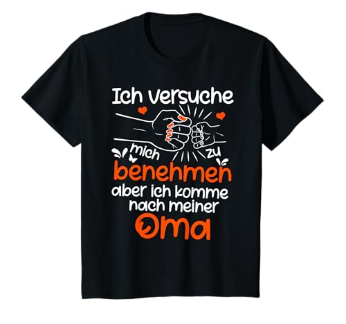 Ich versuche mich zu benehmen Oma lustiges Kinder Spruch T-Shirt Ich versuche mich zu benehmen Oma lustiges Kinder Spruch T-Shirt von Witziges Kinder Sprüche Geschenk