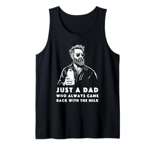 Herren Lustiges Vatertag Outfit für Milch Trinker Papa Vater Outfit Tank Top von Witziges Milch Papa I Dad Humor Grafik I Vatertag