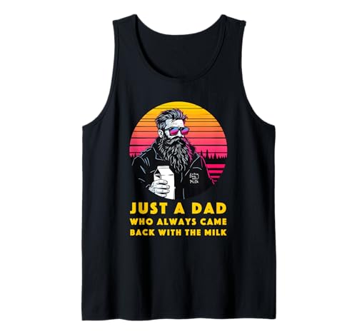 Herren Lustiges Vatertag Outfit für Milch Trinker Papa Vater Outfit Tank Top von Witziges Milch Papa I Dad Humor Grafik I Vatertag