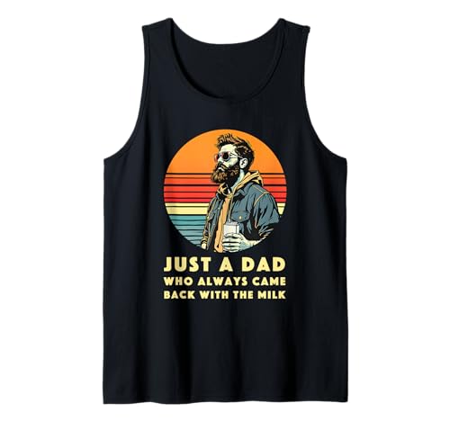 Herren Lustiges Vatertag Outfit für Milch Trinker Papa Vater Outfit Tank Top von Witziges Milch Papa I Dad Humor Grafik I Vatertag