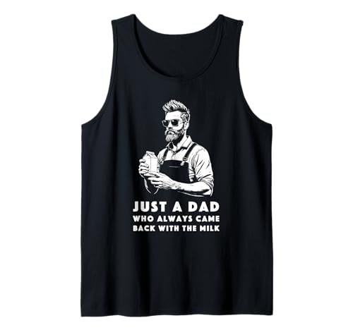 Herren Lustiges Vatertag Outfit für Milch Trinker Papa Vater Outfit Tank Top von Witziges Milch Papa I Dad Humor Grafik I Vatertag