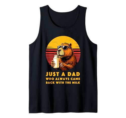 Herren Lustiges Vatertag Outfit für Milch Trinker Papa Vater Outfit Tank Top von Witziges Milch Papa I Dad Humor Grafik I Vatertag