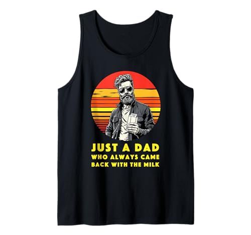 Herren Lustiges Vatertag Outfit für Milch Trinker Papa Vater Outfit Tank Top von Witziges Milch Papa I Dad Humor Grafik I Vatertag
