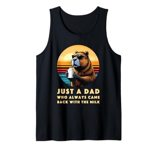 Herren Lustiges Vatertag Outfit für Milch Trinker Papa Vater Outfit Tank Top von Witziges Milch Papa I Dad Humor Grafik I Vatertag