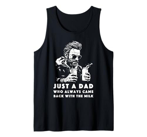 Herren Lustiges Vatertag Outfit für Milch Trinker Papa Vater Outfit Tank Top von Witziges Milch Papa I Dad Humor Grafik I Vatertag