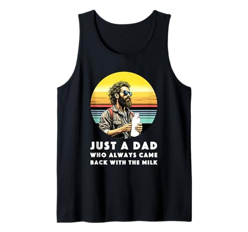 Herren Lustiges Vatertag Outfit für Milch Trinker Papa Vater Outfit Tank Top von Witziges Milch Papa I Dad Humor Grafik I Vatertag