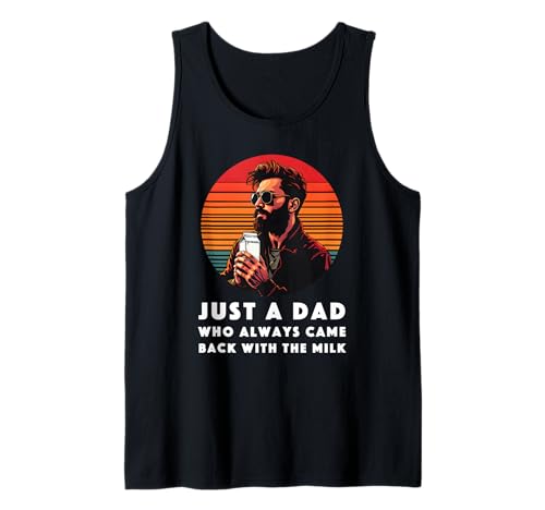 Herren Lustiges Vatertag Outfit für Milch Trinker Papa Vater Outfit Tank Top von Witziges Milch Papa I Dad Humor Grafik I Vatertag