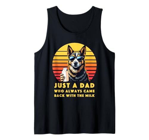Herren Lustiges Vatertag Outfit für Milch Trinker Papa Vater Outfit Tank Top von Witziges Milch Papa I Dad Humor Grafik I Vatertag