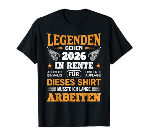 Witziges Rentner Ruhestand Rente Geschenk T-Shirt, Herren & Damen, Rentner, Rentnerinnen, Unisex, Halbarm, T-Shirt, Schwarz, Klein, EU S, Klassisch, Renten-Design Witziges Rentner Ruhestand Rente Geschenk T-Shirt, Herren & Damen, Rentner, Rentnerinnen, Unisex, Halbarm, T-Shirt, Schwarz, Klein, EU S, Klassisch, Renten-Design von Witziges Rentner Ruhestand Rente Geschenk