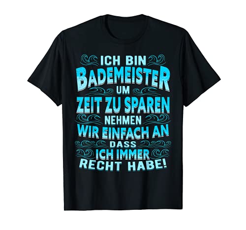 Herren Bademeister Schwimmmeister Badewärter Rettungsschwimmer T-Shirt Herren Bademeister Schwimmmeister Badewärter Rettungsschwimmer T-Shirt von Witziges Schwimmmeister Bademeister Geschenk