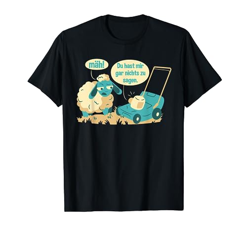 Mäh! Lustiges Design Herren lustig mit Schaf und Rasenmäher T-Shirt Mäh! Lustiges Design Herren lustig mit Schaf und Rasenmäher T-Shirt von Witziges Wortspiel Gartenarbeit Herren mit Sprüche