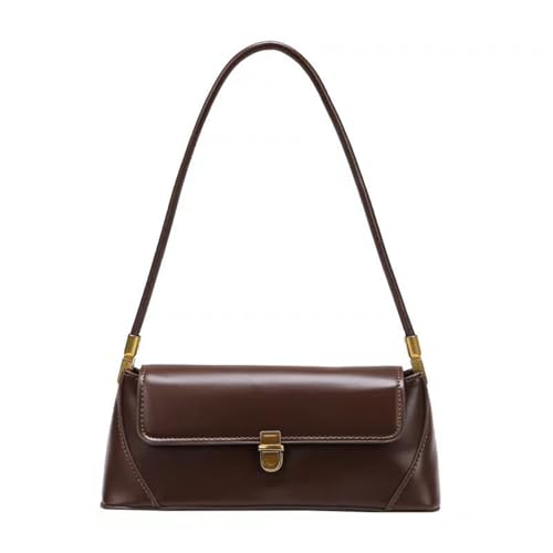 Wivmypog Umhängetasche für Frauen,Retro kleine Schultertasche für Frauen Tote Handtasche Mini Damen Clutch Geldbörse mit Schnallenverschluss Kaffee von Wivmypog