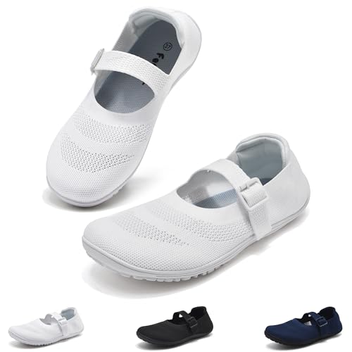 Wizshoe Damen Ballerina Flache Schuhe Slip On Ballerinas Elegant Walking Flats Bequem Sneakers Sommer Barfuss Schuhe Damenschuhe Frauen Breite Fitness Yoga Stoffschuhe Gymnastikschuhe Weiß 40EU Wizshoe Damen Ballerina Flache Schuhe Slip On Ballerinas Elegant Walking Flats Bequem Sneakers Sommer Barfuss Schuhe Damenschuhe Frauen Breite Fitness Yoga Stoffschuhe Gymnastikschuhe Weiß 40EU von Wizshoe