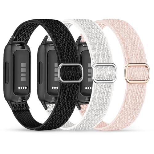 Wizvv 3 Stück Nylon Armband Kompatibel mit Fitbit Inspire 3,Dehnbare Sport Loop Armbänder für Fitbit Inspire 3 Fitness Tracker, Elastisches Verstellbares Ersatzarmband für Damen Herren Wizvv 3 Stück Nylon Armband Kompatibel mit Fitbit Inspire 3,Dehnbare Sport Loop Armbänder für Fitbit Inspire 3 Fitness Tracker, Elastisches Verstellbares Ersatzarmband für Damen Herren von Wizvv