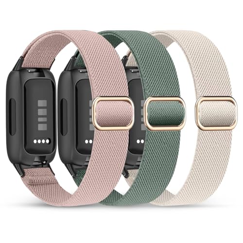 Wizvv 3 Stück Nylon Armband Kompatibel mit Fitbit Inspire 3,Elastisches Verstellbares Ersatzarmband für Fitbit Inspire 3 Fitness Tracker,Dehnbare Sport Loop Armbänder für Damen Herren Wizvv 3 Stück Nylon Armband Kompatibel mit Fitbit Inspire 3,Elastisches Verstellbares Ersatzarmband für Fitbit Inspire 3 Fitness Tracker,Dehnbare Sport Loop Armbänder für Damen Herren von Wizvv