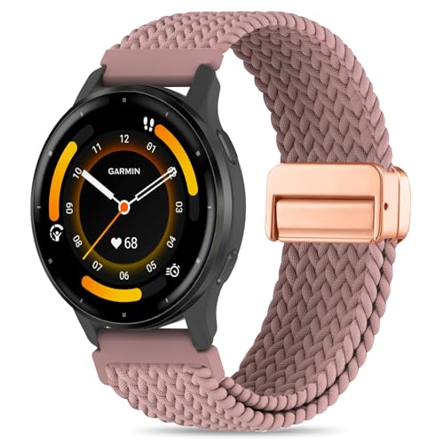 Wizvv Armband Kompatibel mit Garmin Venu 3S/Venu 2S/Vivoactive 4S/Vivomove 3S/Forerunner 265S, 18mm Nylon Uhrenarmband Ersatzband mit Verstellbares Magnetischem Verschluss für Herren Damen Wizvv Armband Kompatibel mit Garmin Venu 3S/Venu 2S/Vivoactive 4S/Vivomove 3S/Forerunner 265S, 18mm Nylon Uhrenarmband Ersatzband mit Verstellbares Magnetischem Verschluss für Herren Damen von Wizvv